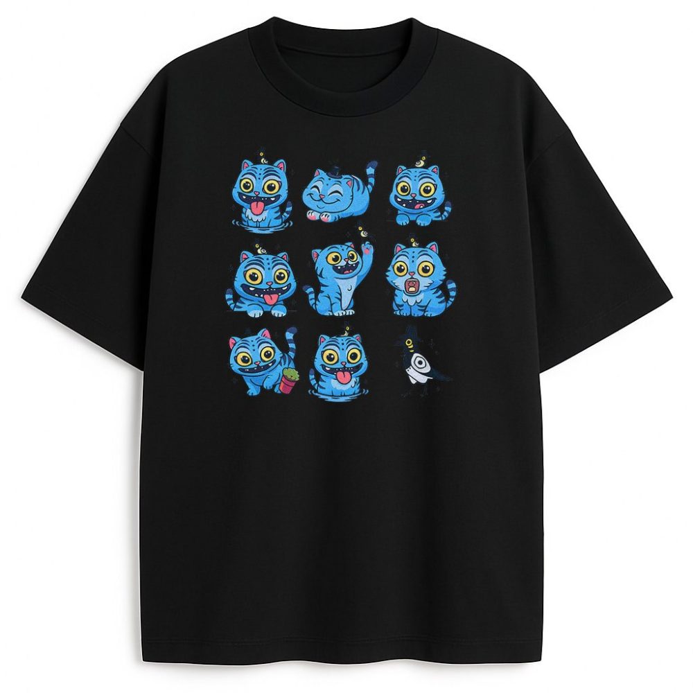 T-shirt Huntrix Blue Tiger — zdjęcie 5