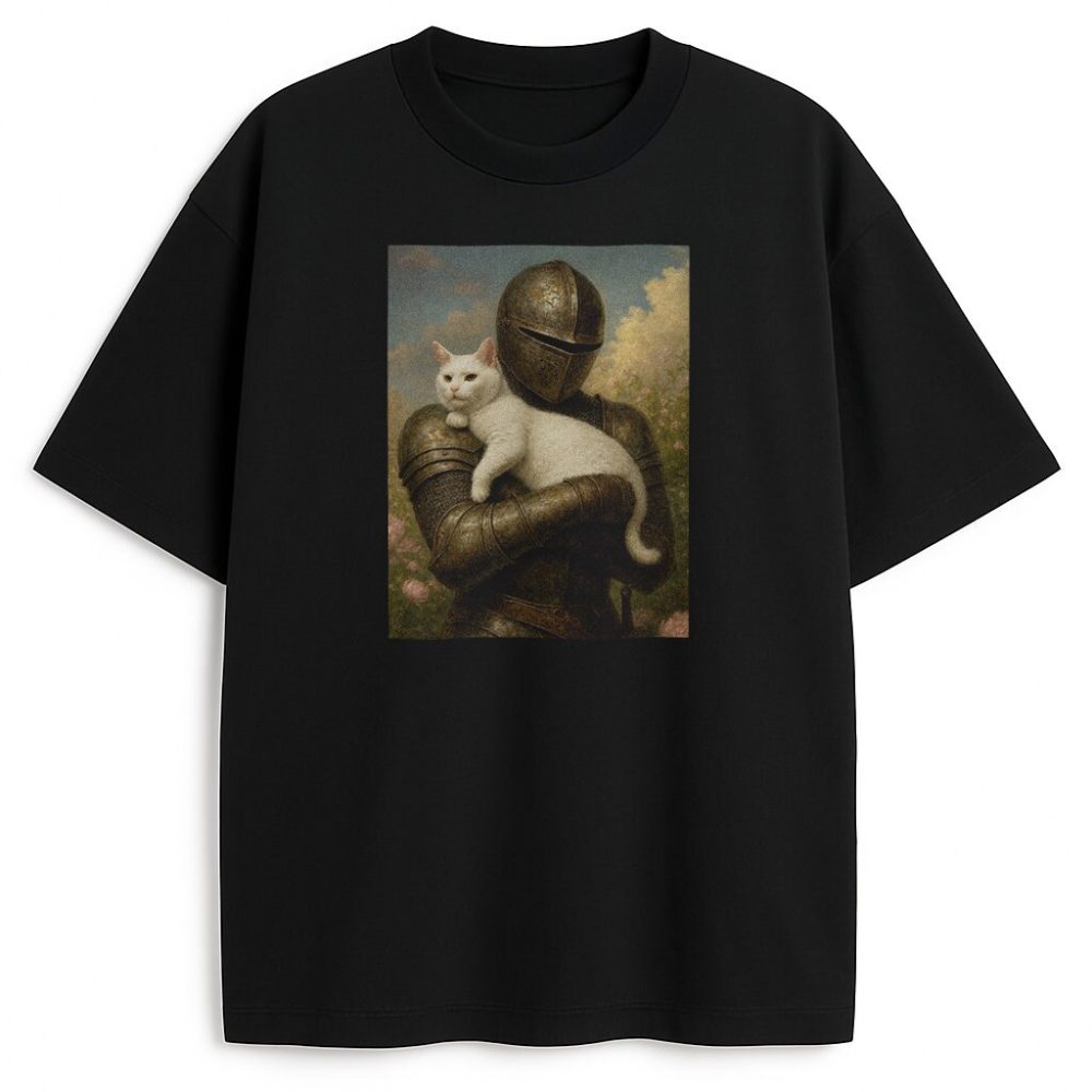 T-shirt Knights Purrfect Companion — zdjęcie 2