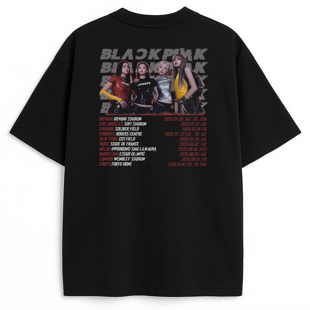 T-shirt dwustronny Blackpink Jump World Tour — zdjęcie 3