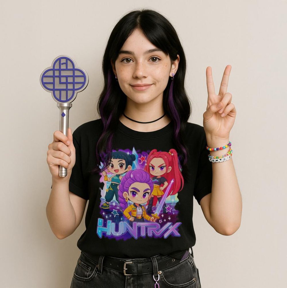 T-shirt Huntrix Chibi Girls — zdjęcie 2