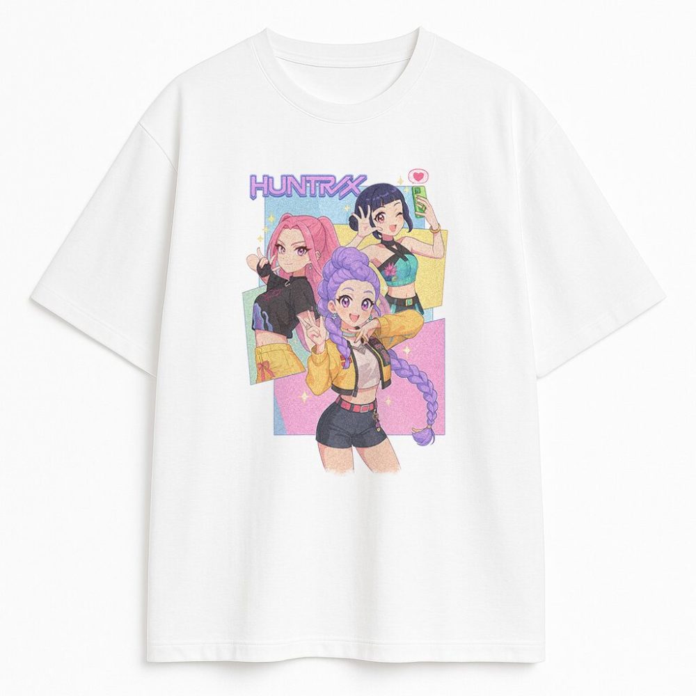 T-shirt K-pop Demon Hunters Anime Pastel — zdjęcie 2
