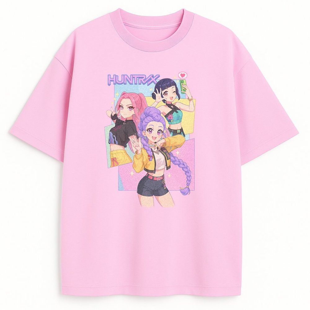 T-shirt K-pop Demon Hunters Anime Pastel — zdjęcie 1