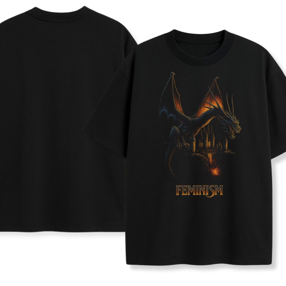 T-shirt Feminism Dragon — zdjęcie 3
