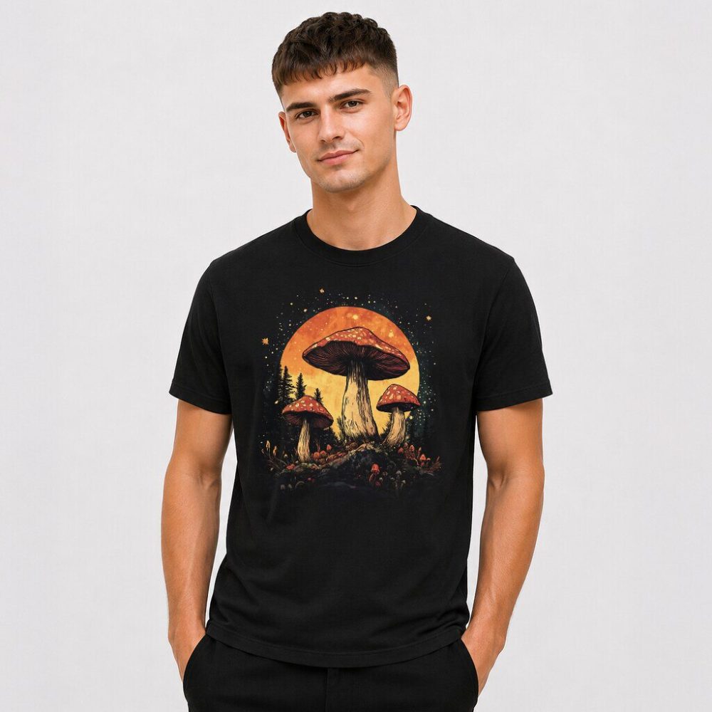 T-shirt Night Mushrooms — zdjęcie 3
