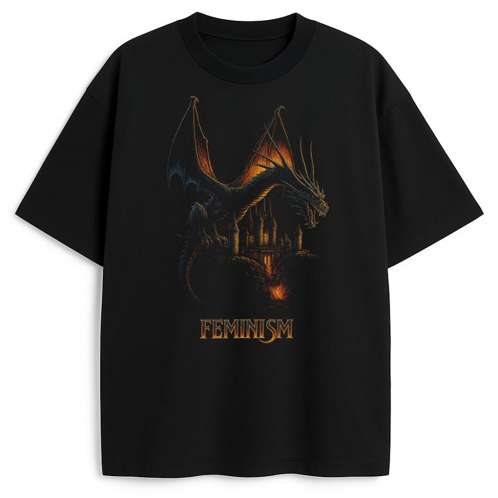 T-shirt Feminism Dragon — zdjęcie 1