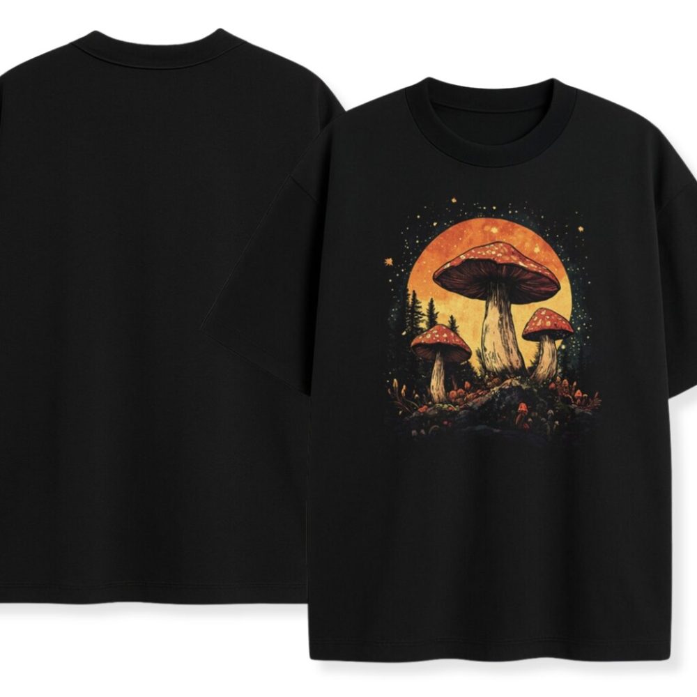 T-shirt Night Mushrooms — zdjęcie 4