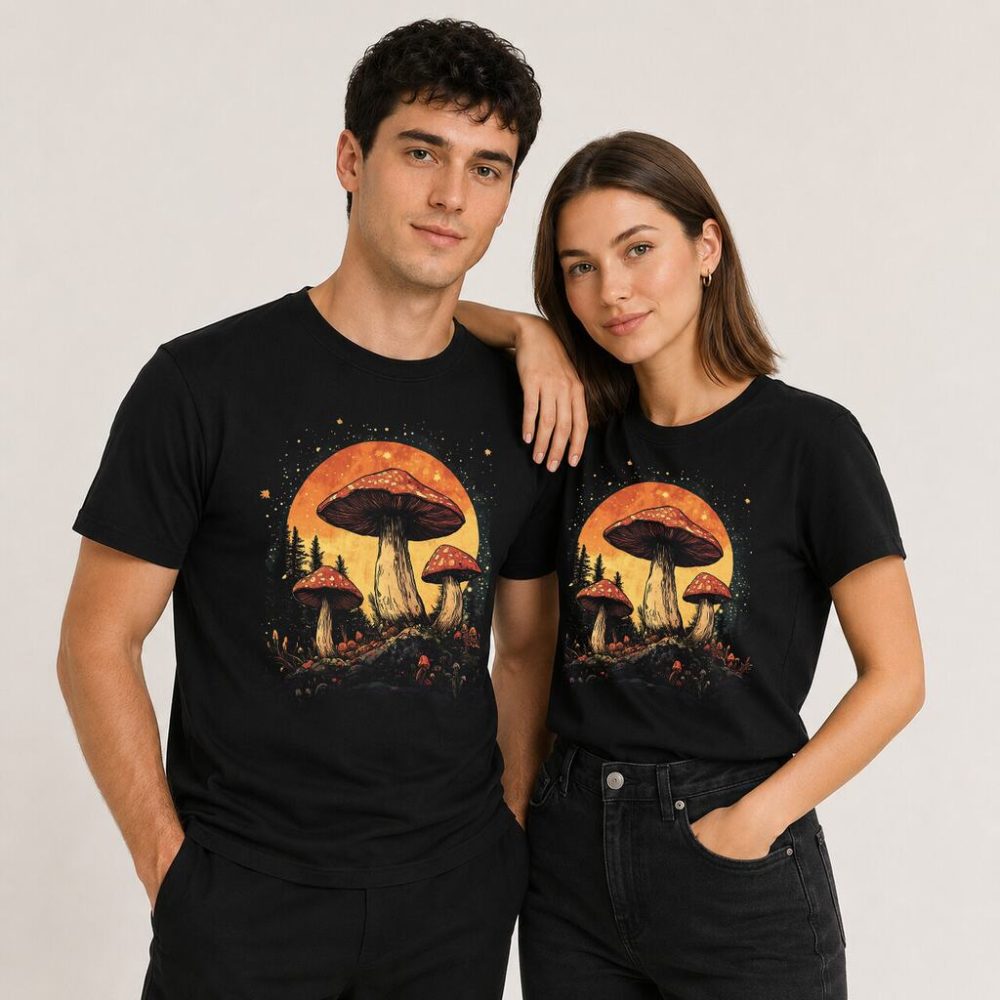 T-shirt Night Mushrooms — zdjęcie 2