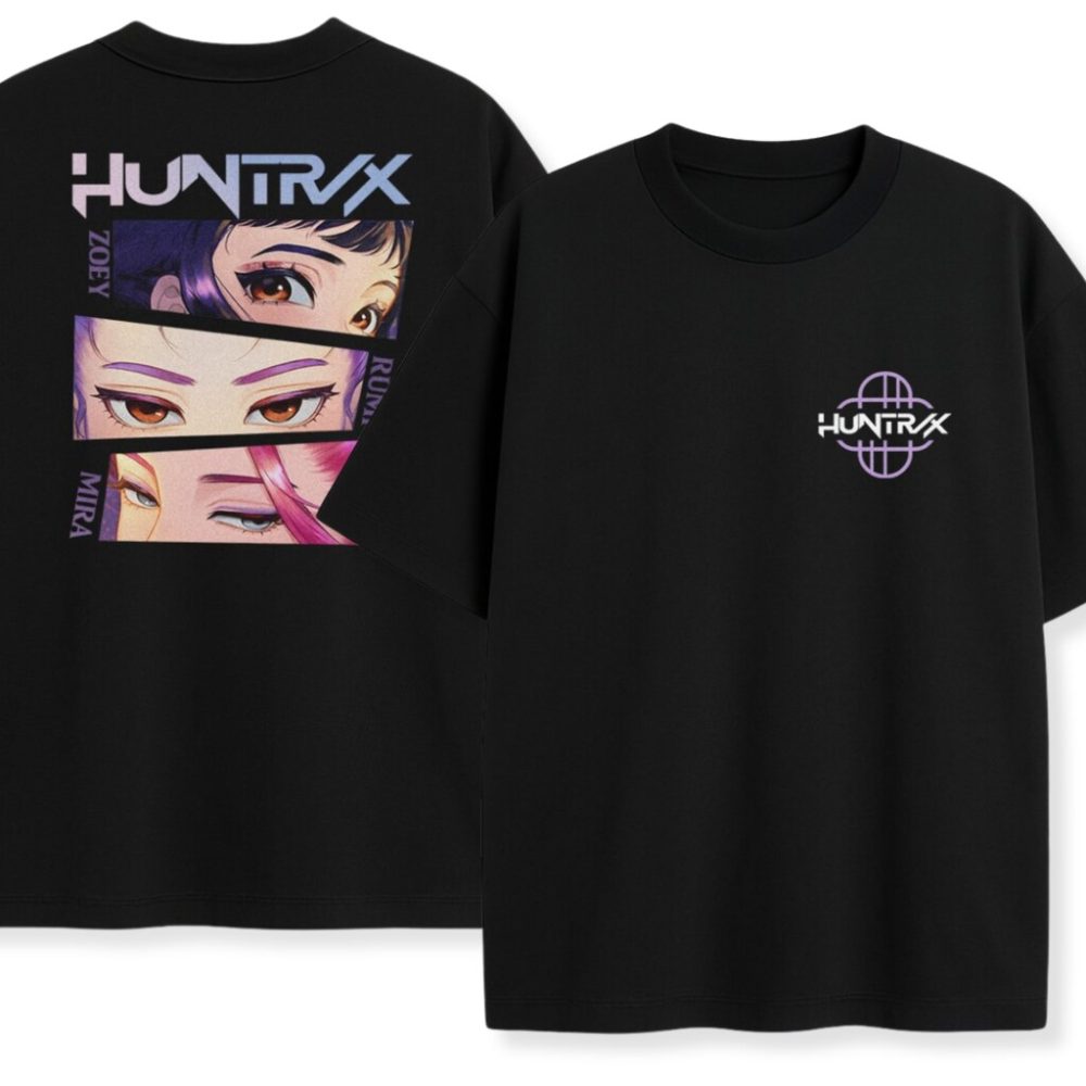 T-shirt dwustronny Kpop Demon Hunters Huntrix Eyes — zdjęcie 2