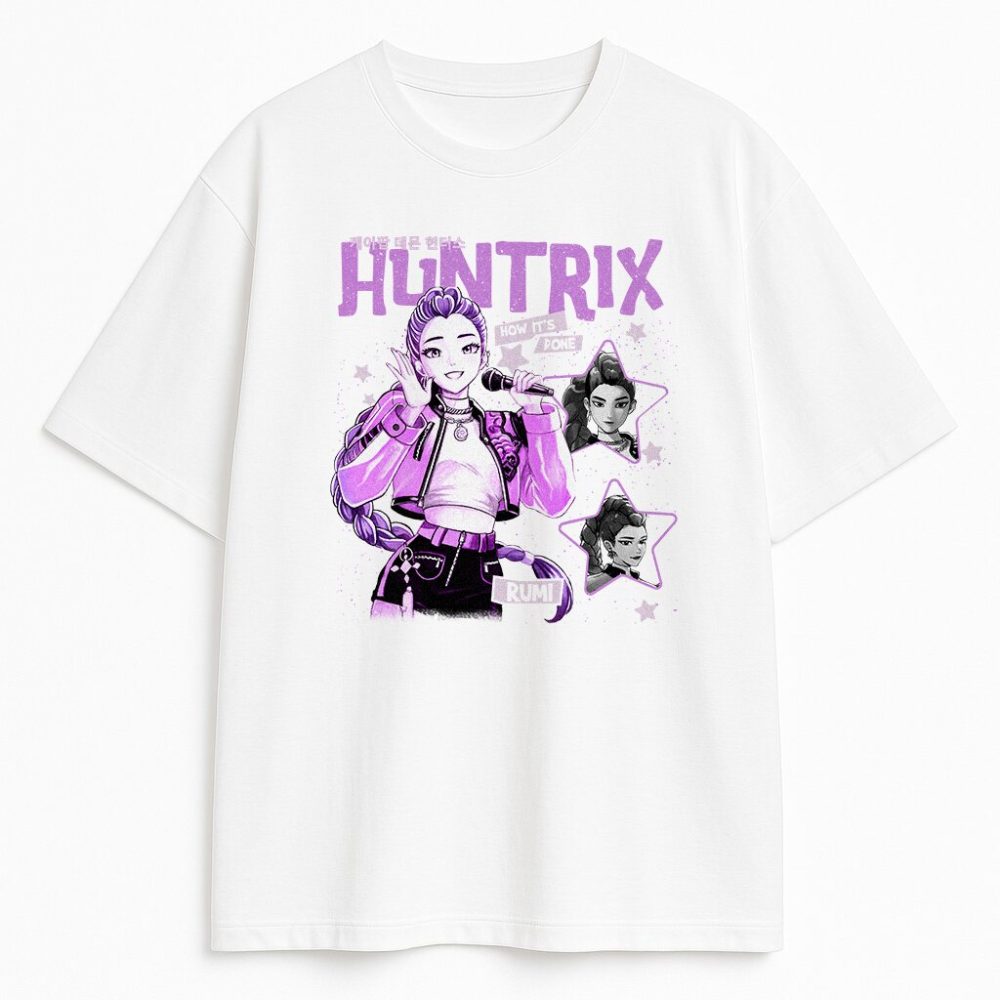 T-shirt Kpop Demon Hunters Rumi Stars — zdjęcie 1