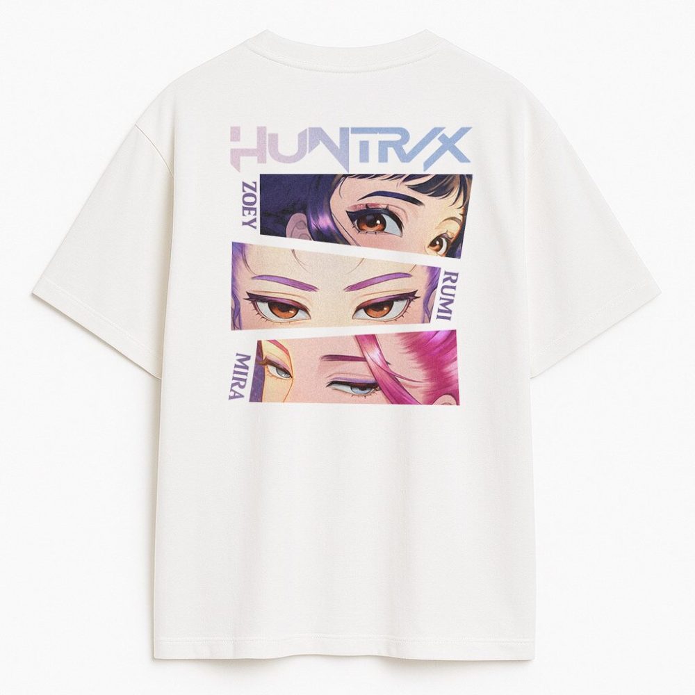 T-shirt dwustronny Kpop Demon Hunters Huntrix Eyes — zdjęcie 3