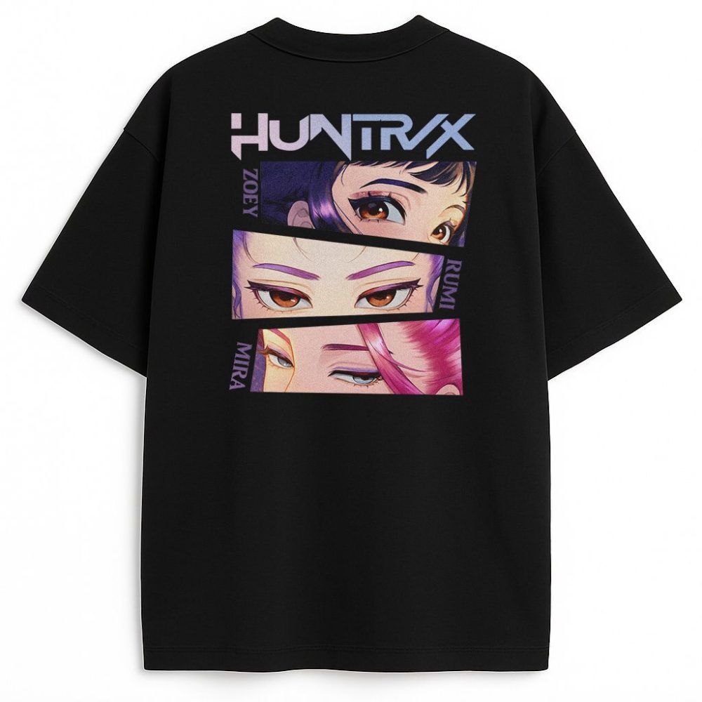 T-shirt dwustronny Kpop Demon Hunters Huntrix Eyes — zdjęcie 5