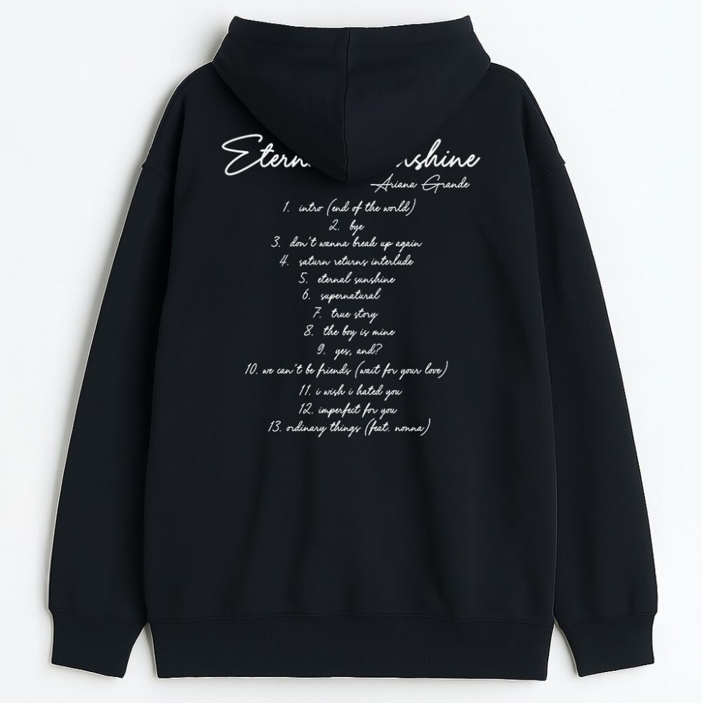 Dwustronna bluza z kapturem Ariana Grande CD Wyprzedaż — zdjęcie 3