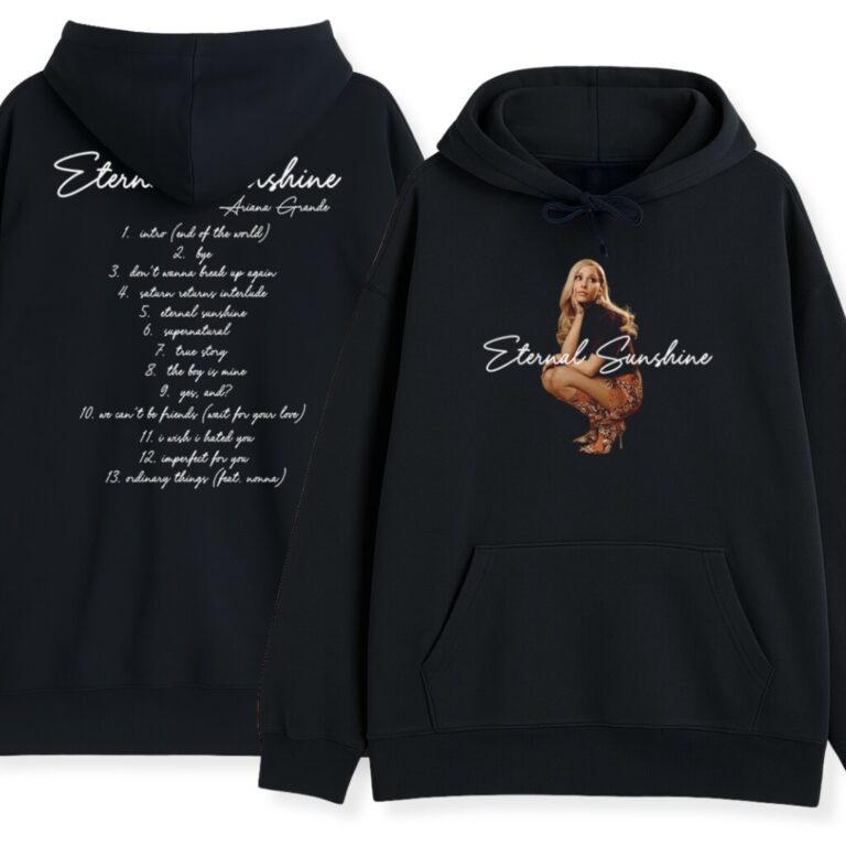 Dwustronna bluza z kapturem Ariana Grande CD Wyprzedaż