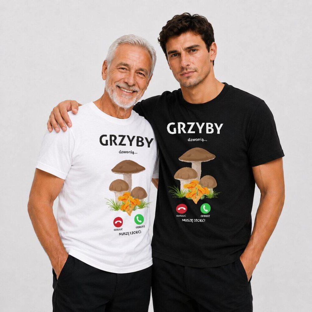 T-shirt Grzyby Dzwonią Muszę Iść — zdjęcie 3