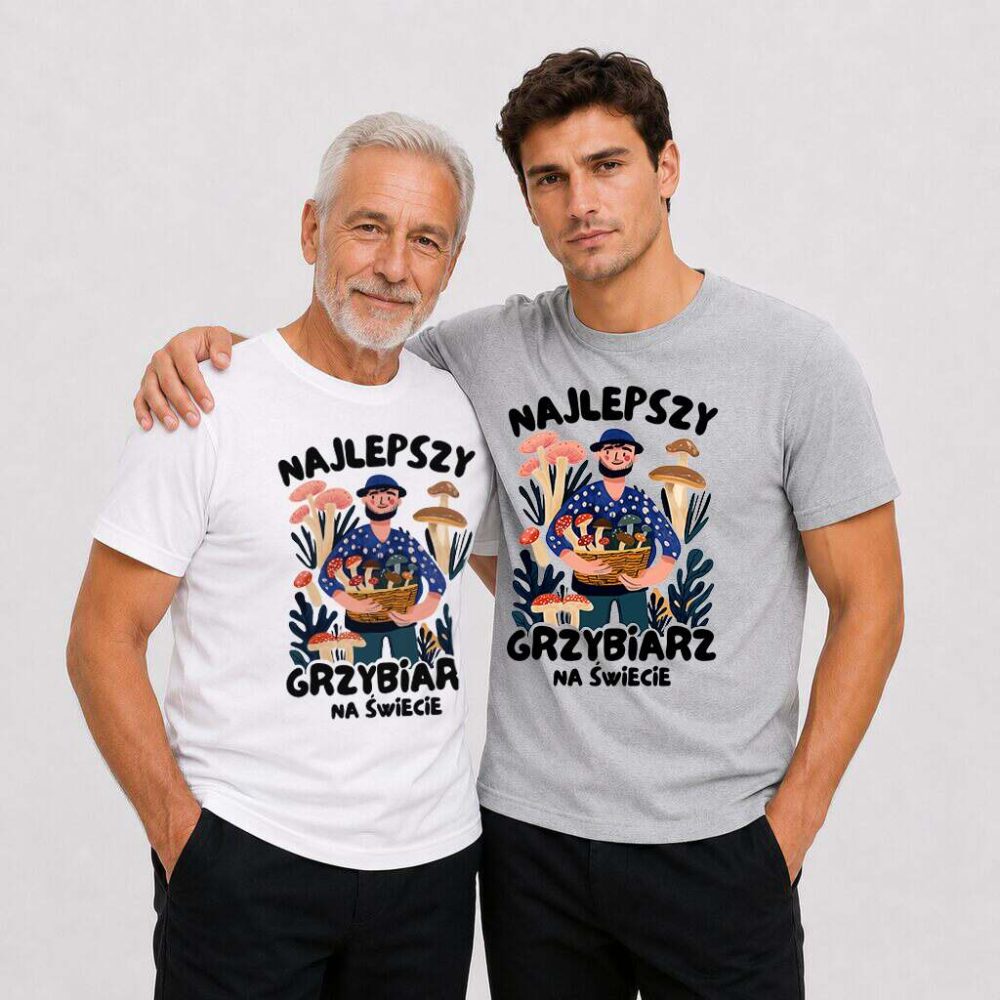 T-shirt Najlepszy Grzybiarz Na Świecie — zdjęcie 4
