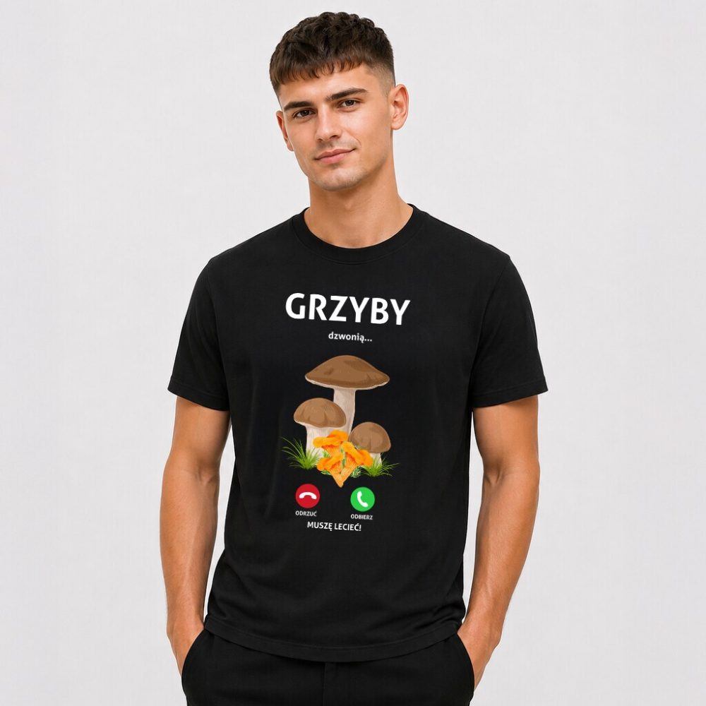 T-shirt Grzyby Dzwonią Muszę Iść — zdjęcie 5