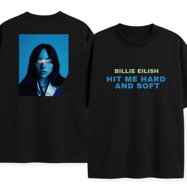 Dwustronny t-shirt Billie Eilish 2025 Wyprzedaż
