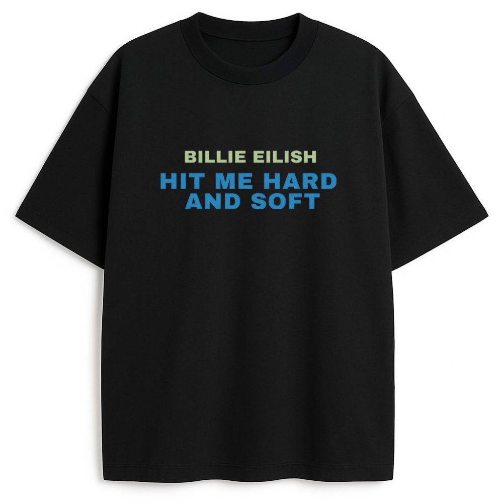 Dwustronny t-shirt Billie Eilish 2025 Wyprzedaż — zdjęcie 2