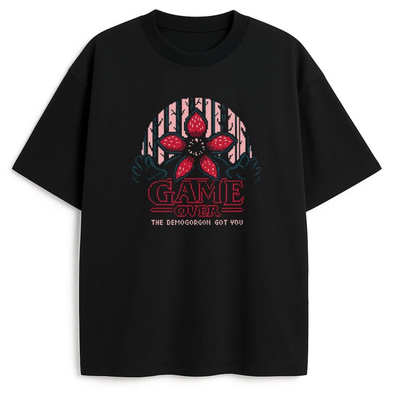 T-shirt Stranger Things Demogorgon Game Over