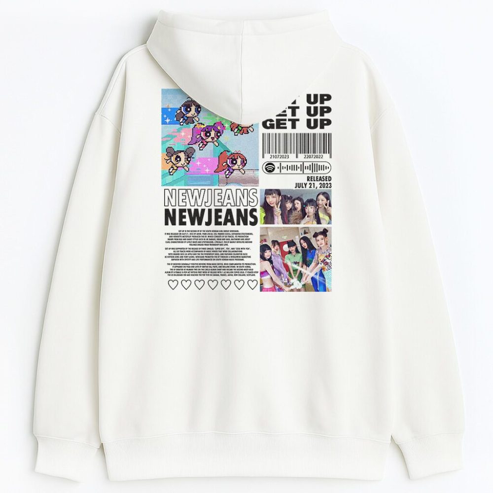 Bluza z kapturem NewJeans Powerpuff Wyprzedaż — zdjęcie 3