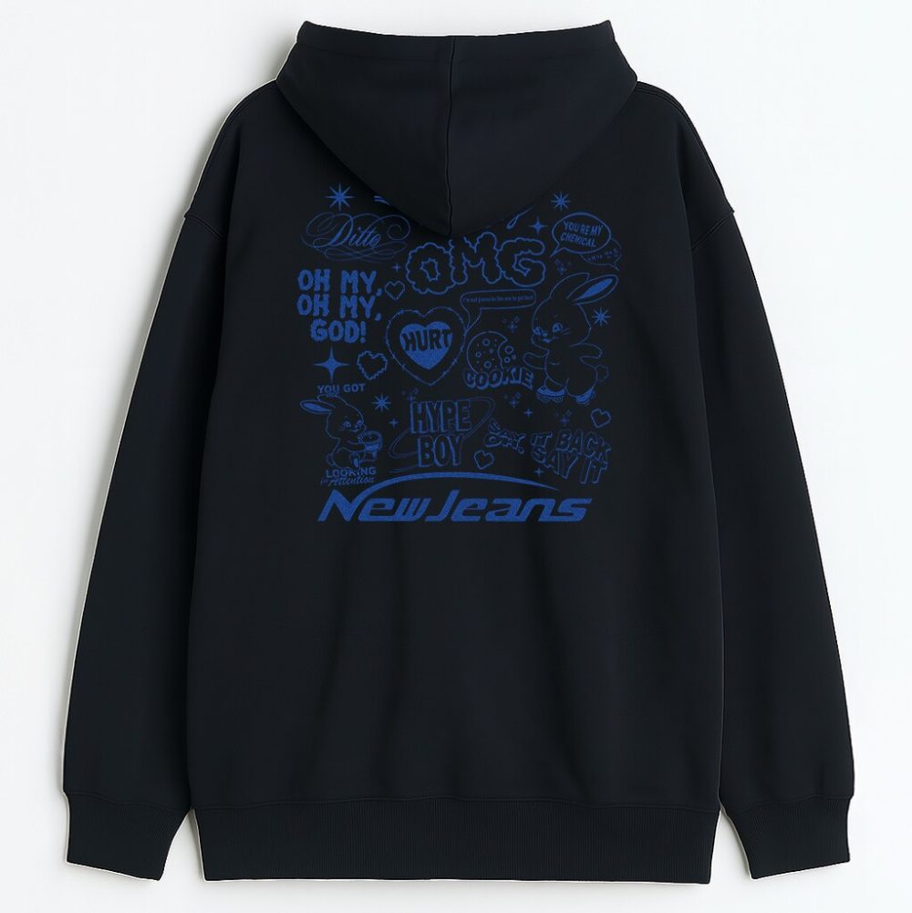Bluza z kapturem NewJeans OMG Wyprzedaż — zdjęcie 2