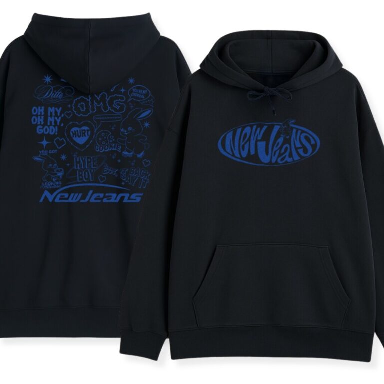 Bluza z kapturem NewJeans OMG Wyprzedaż