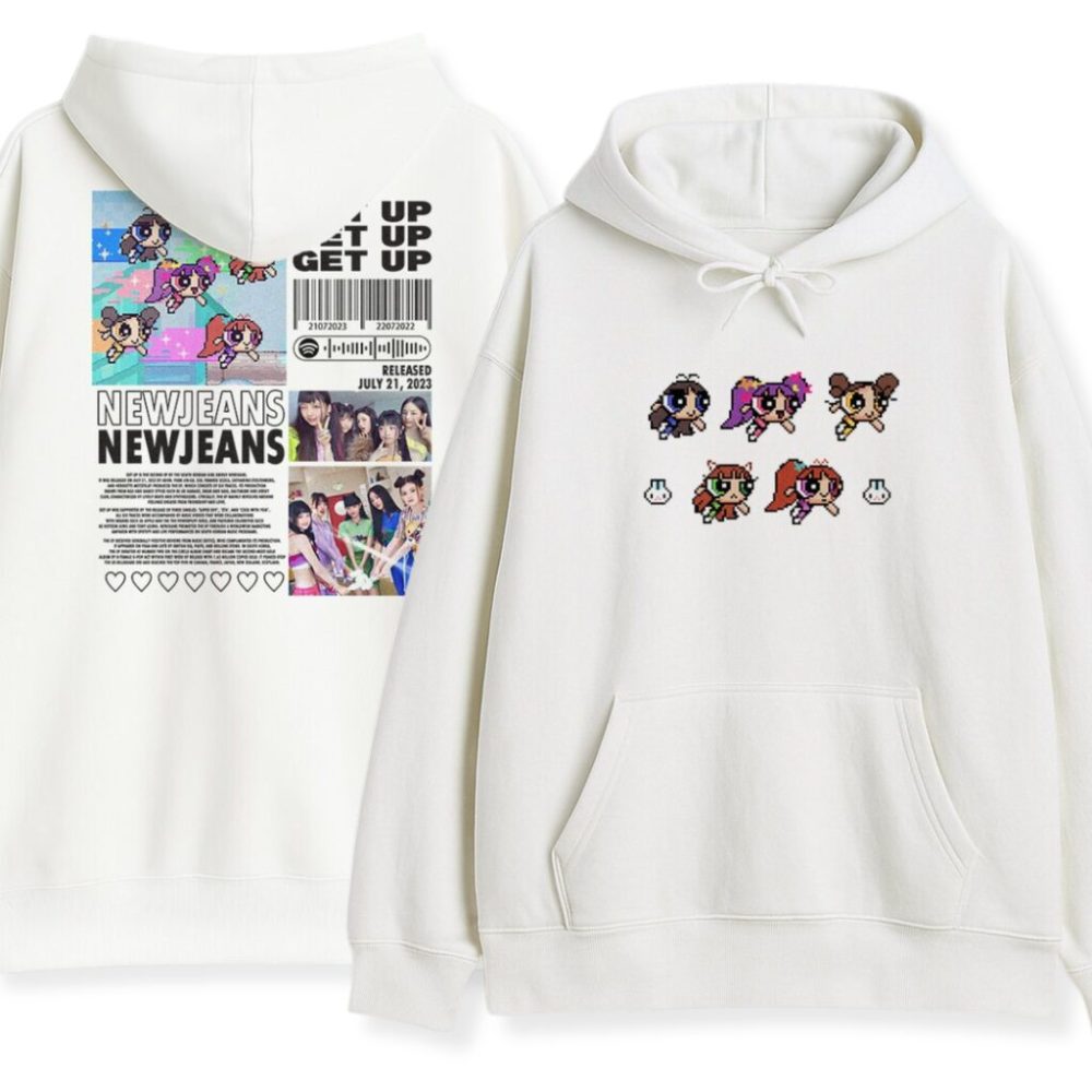 Bluza z kapturem NewJeans Powerpuff Wyprzedaż — zdjęcie 1