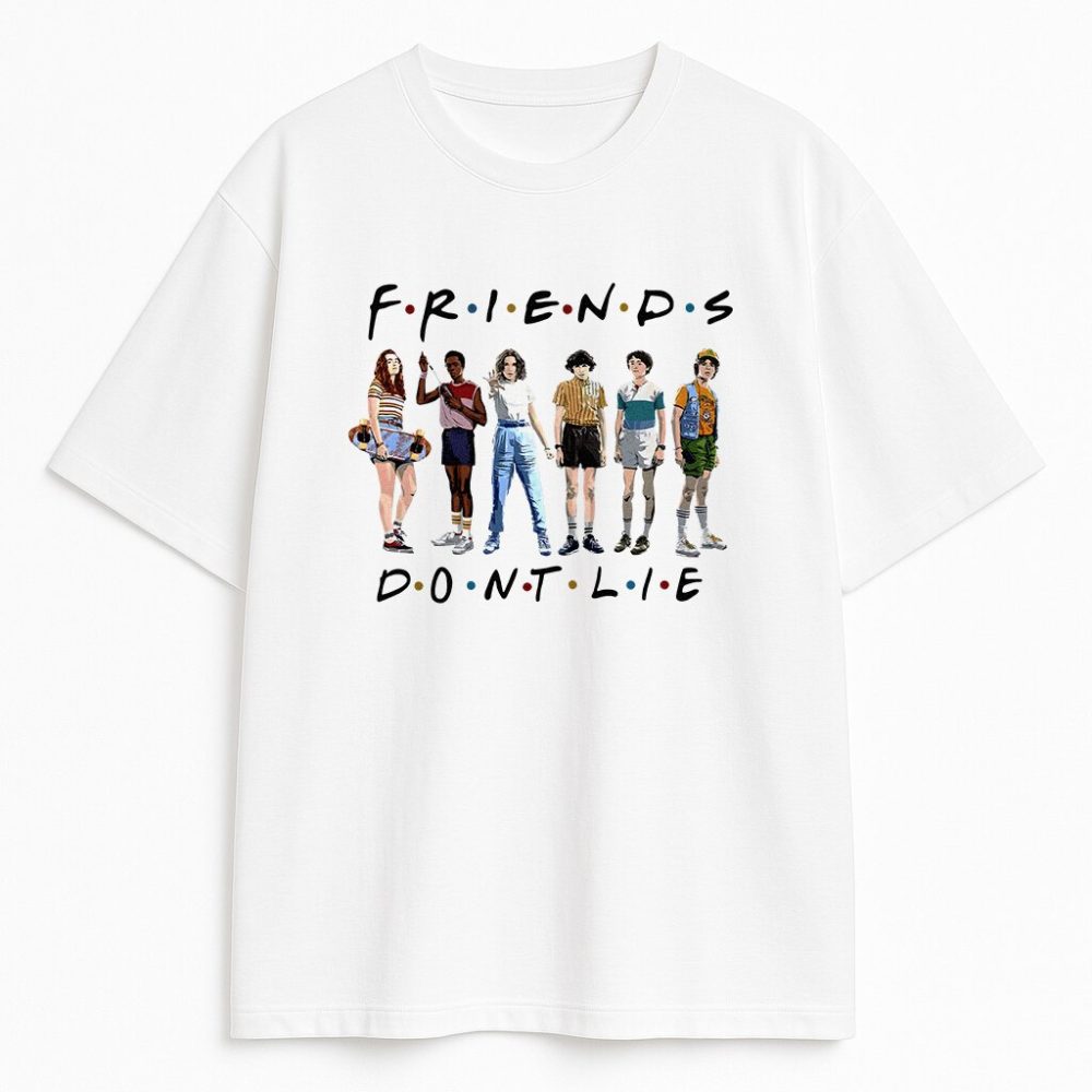 T-shirt Stranger Things Friends Dont Lie — zdjęcie 1