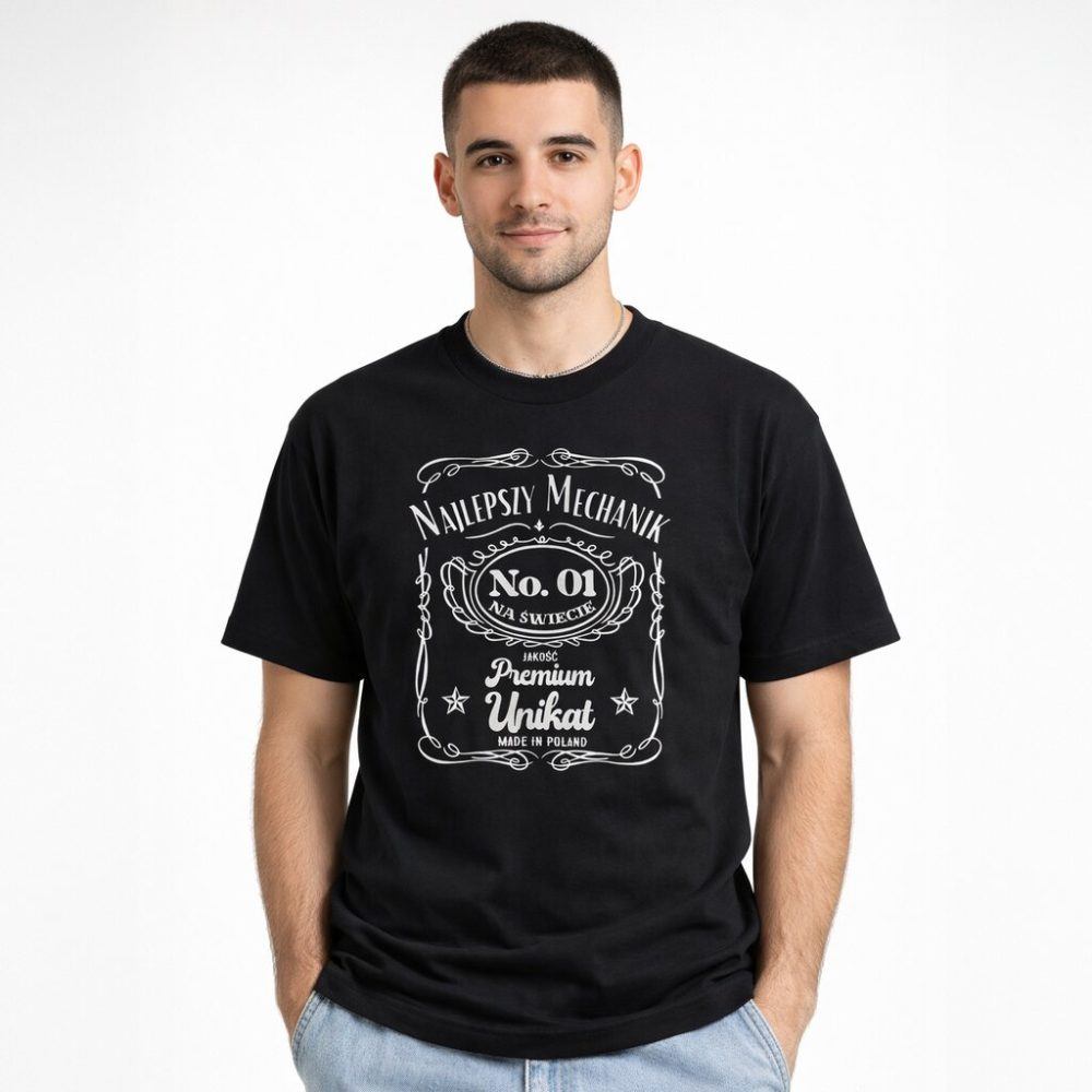 T-shirt Najlepszy Mechanik Premium — zdjęcie 2