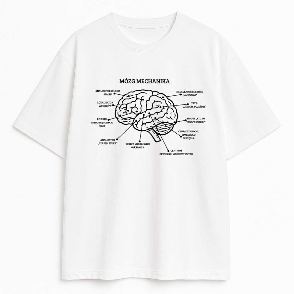 T-shirt Mózg Mechanika — zdjęcie 3