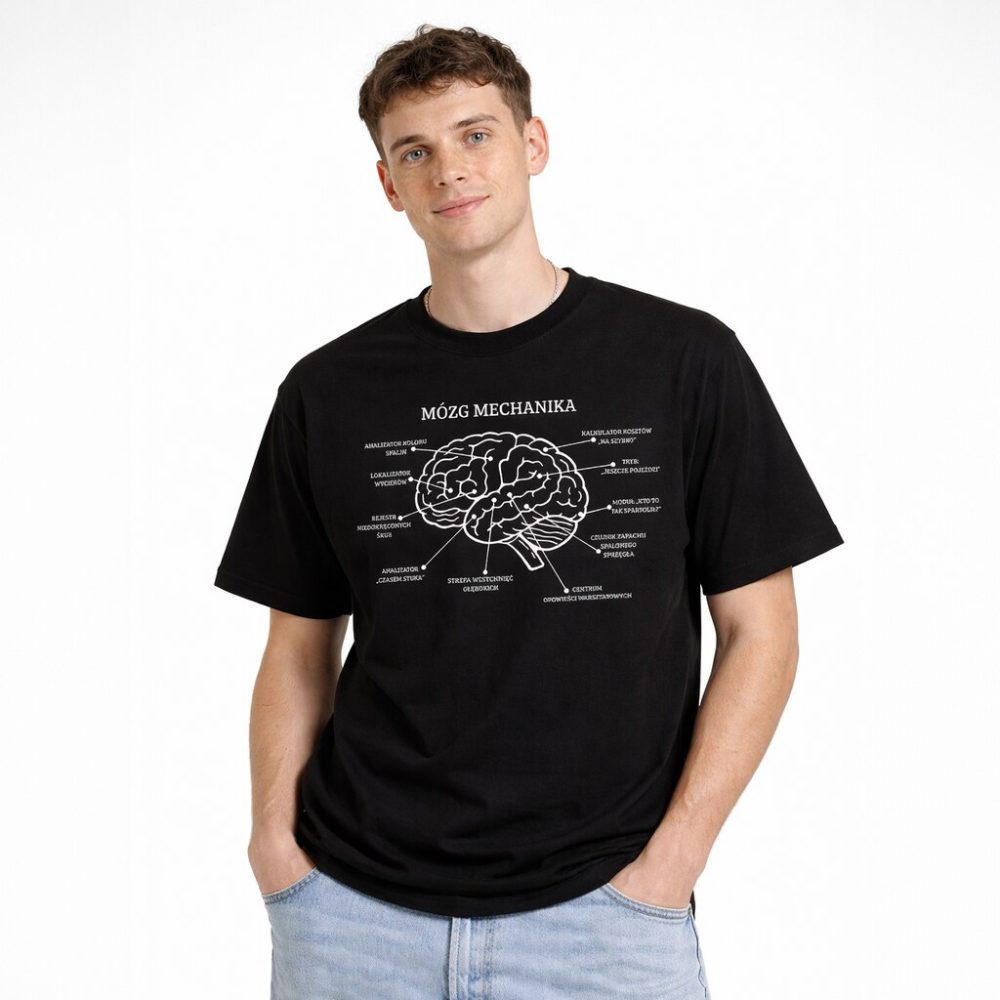 T-shirt Mózg Mechanika — zdjęcie 2