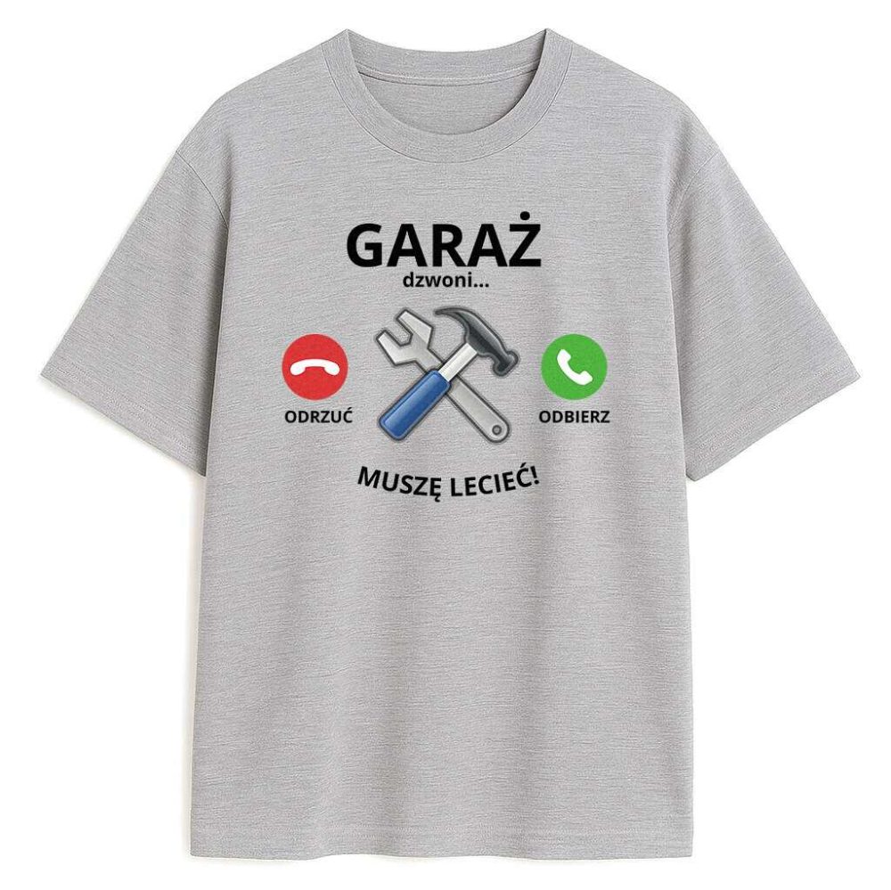 T-shirt Garaż Dzwoni Muszę Lecieć — zdjęcie 4