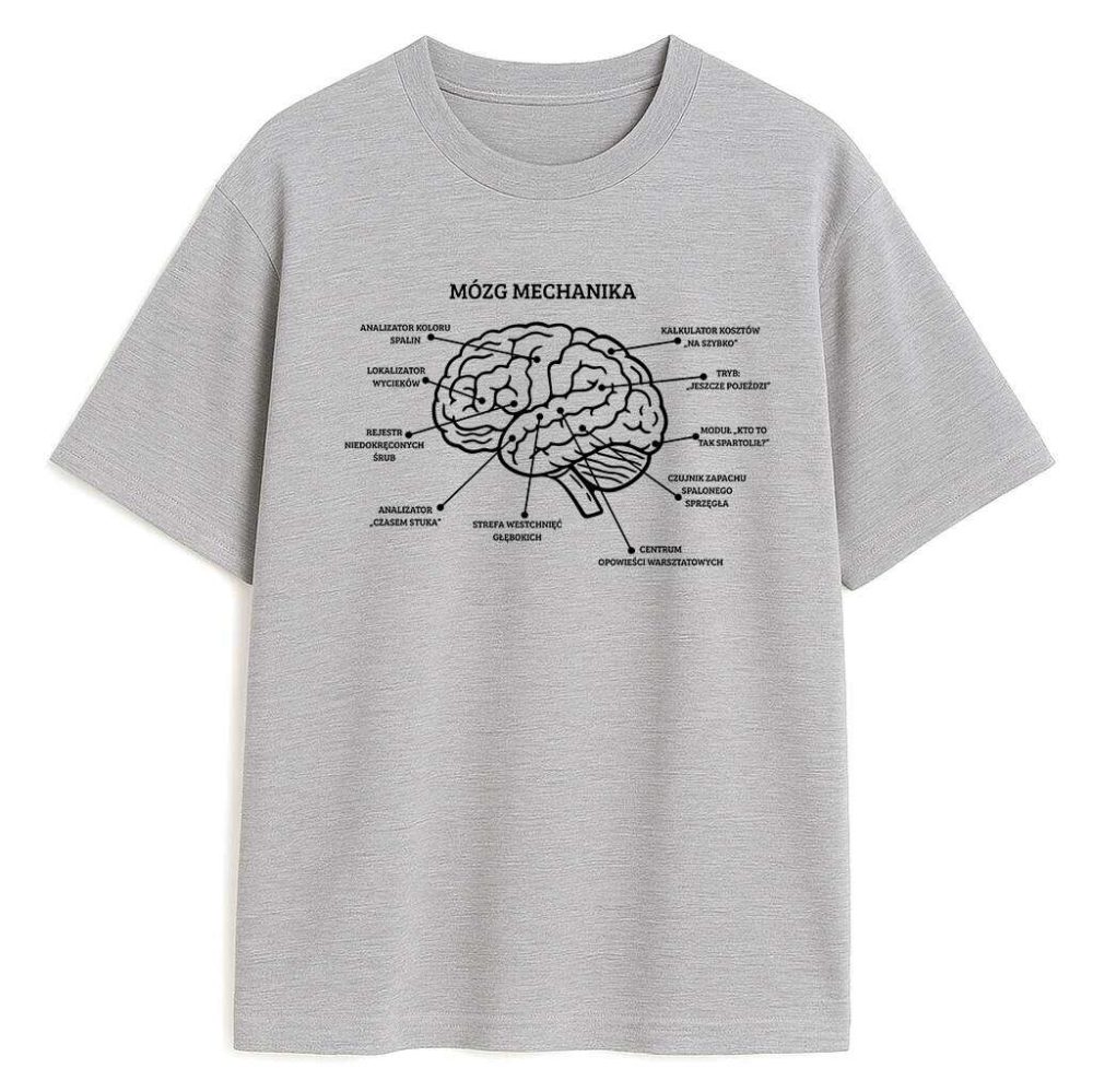 T-shirt Mózg Mechanika — zdjęcie 1