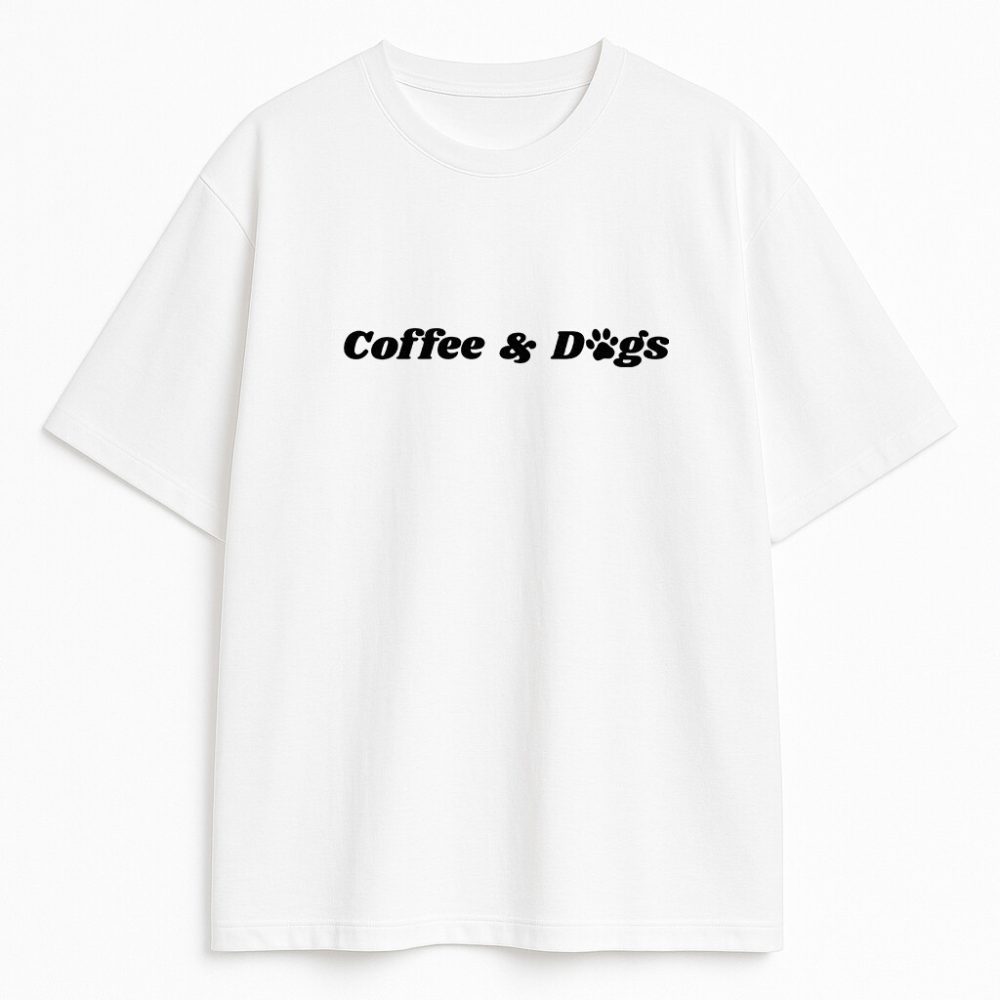 T-shirt Coffe and Dogs — zdjęcie 2
