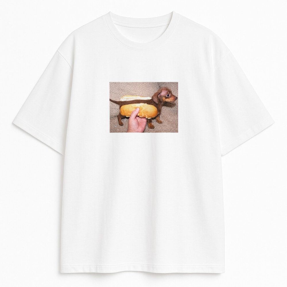 T-shirt Hot Dog Meme — zdjęcie 4