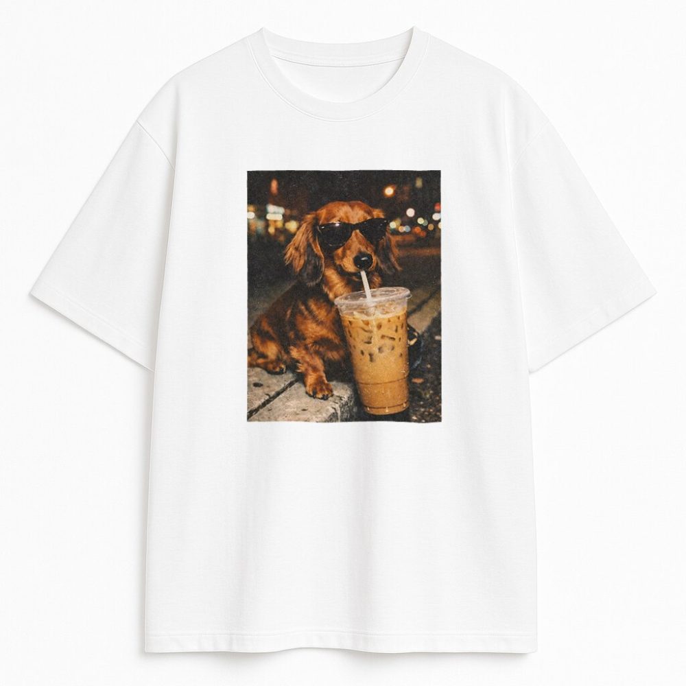 T-shirt Najpierw Kawa Potem Hau — zdjęcie 1