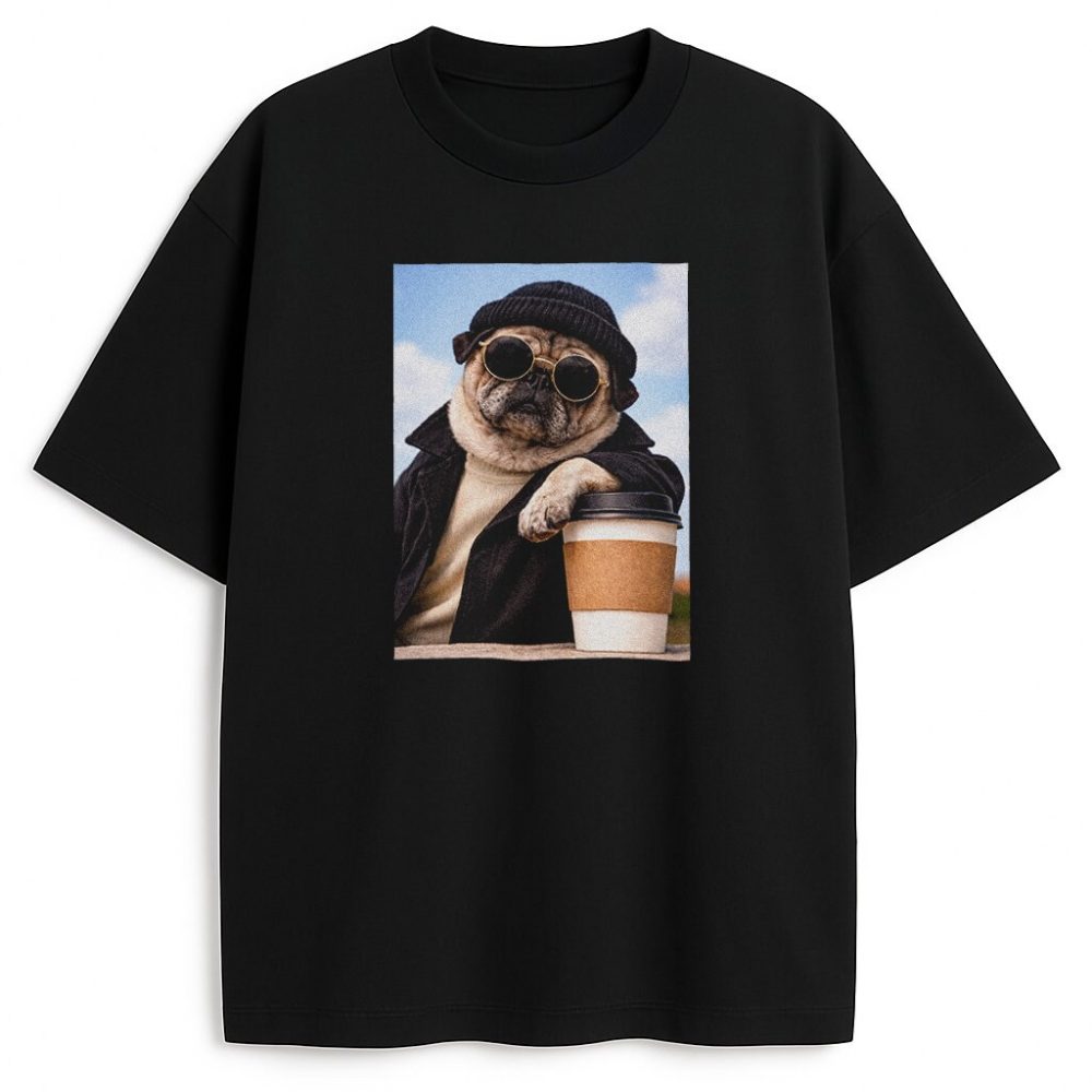 T-shirt Pug The Professional — zdjęcie 3