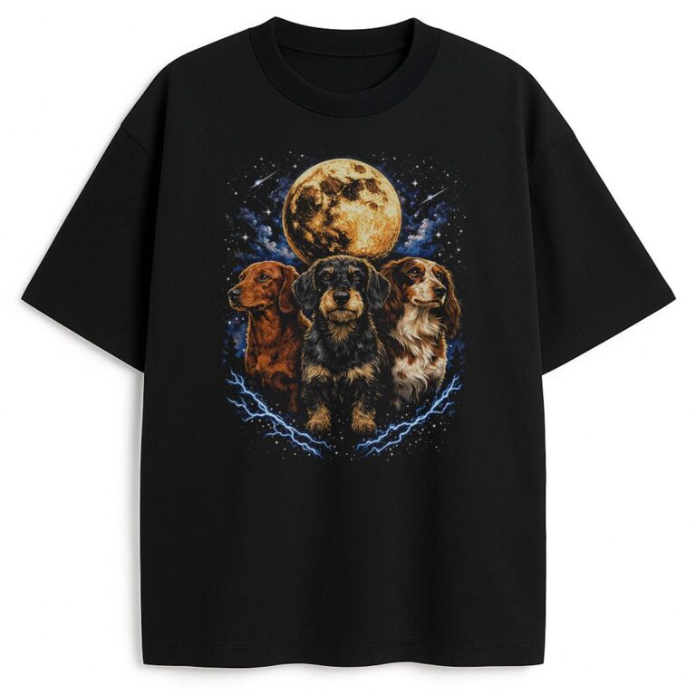 T-shirt Dachshunds 90s