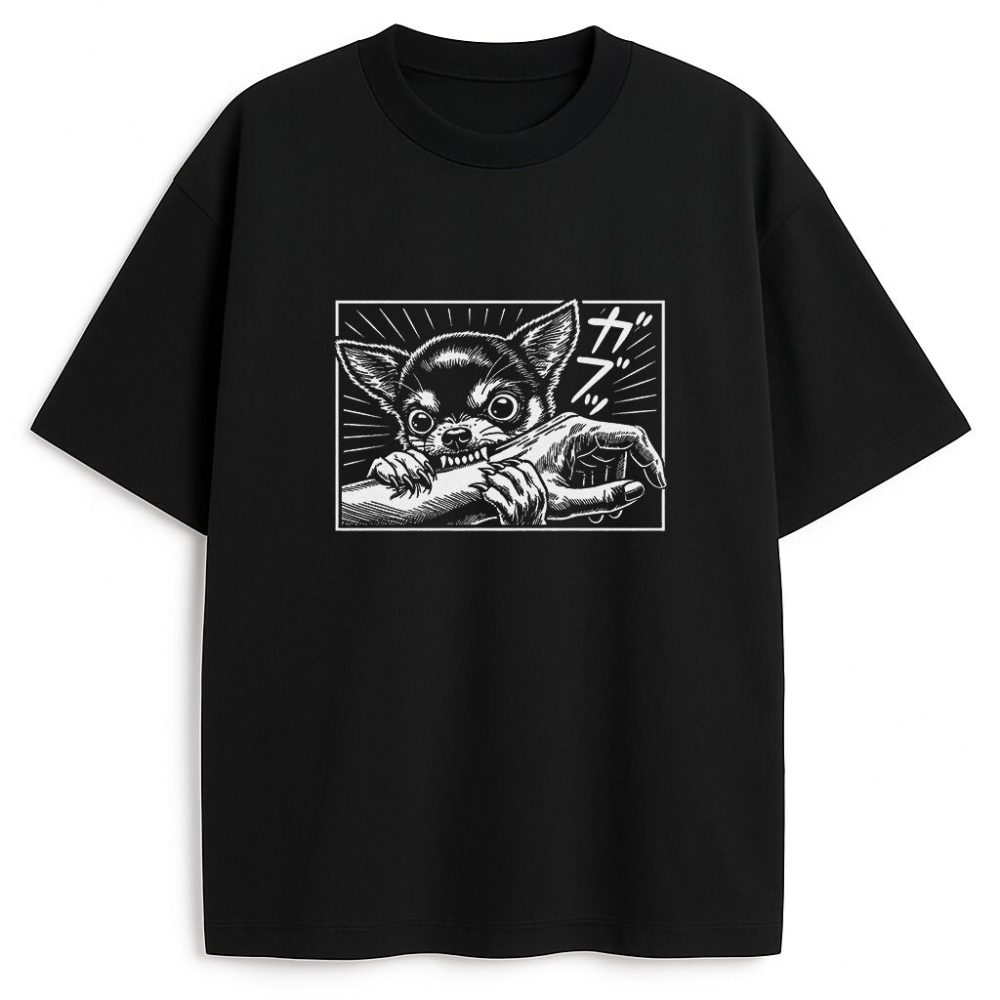 T-shirt Chihuahua Bite — zdjęcie 1