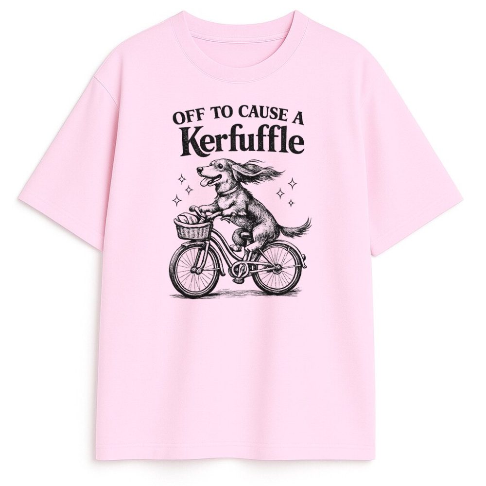 T-shirt Jamnik Off To Cause A Kerfuffle — zdjęcie 1