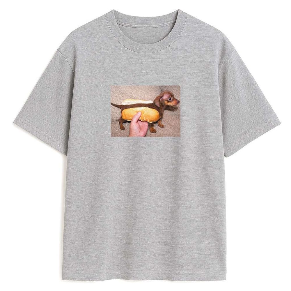 T-shirt Hot Dog Meme — zdjęcie 3