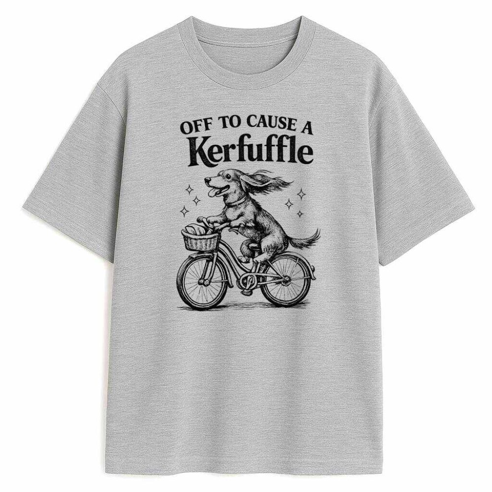 T-shirt Jamnik Off To Cause A Kerfuffle — zdjęcie 2