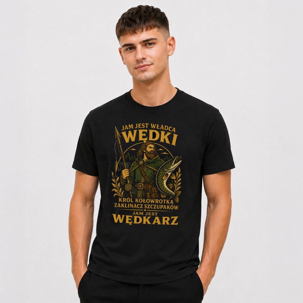 T-shirt Jam Jest Wędkarz — zdjęcie 2
