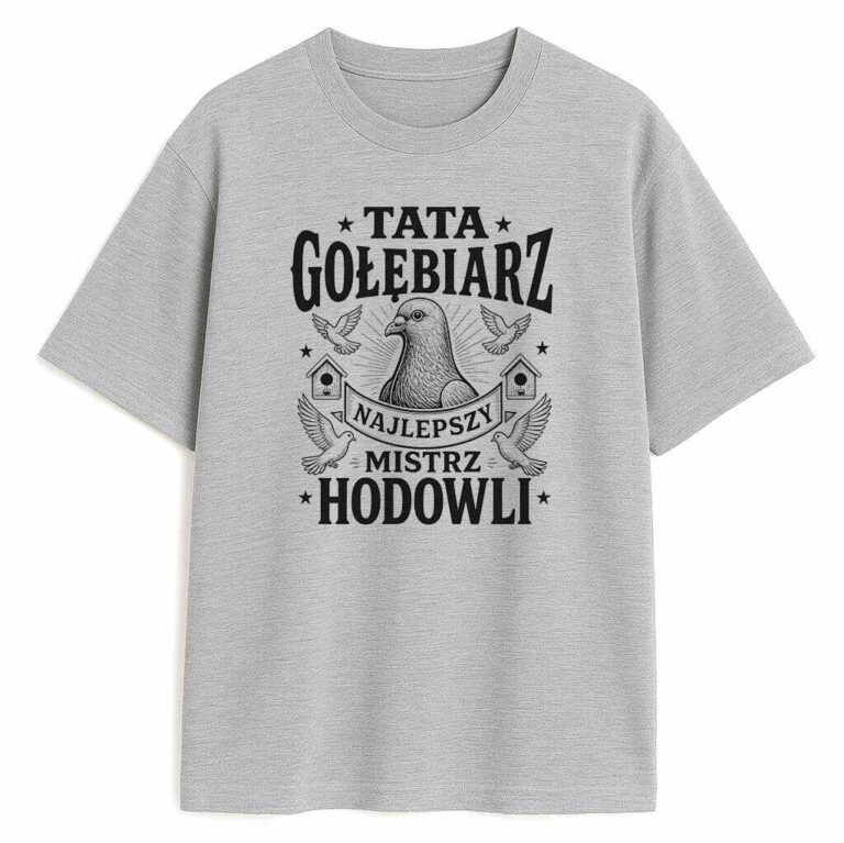 T-shirt Tata Gołębiarz Najlepszy Mistrz Hodowli