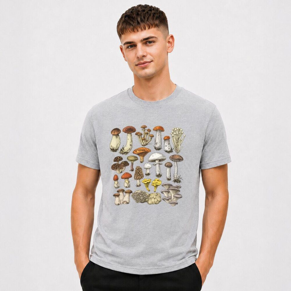 T-shirt Grzyby Rycina — zdjęcie 5