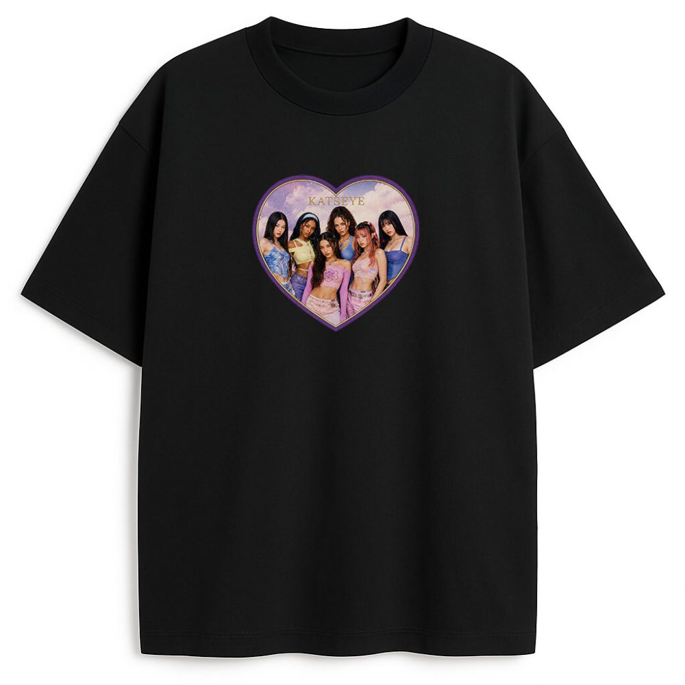 T-shirt Katseye Heart — zdjęcie 3
